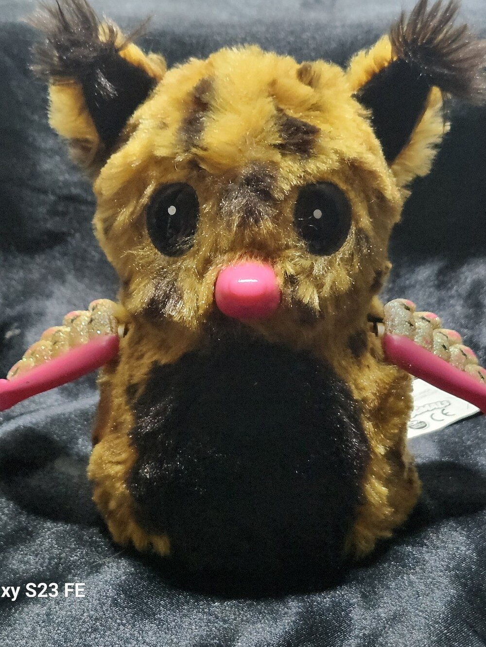 Hatchimals Plush Small Pet Toy in Brown with Pink Accent